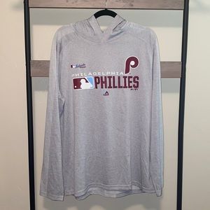 Majestic Phillies Hoodie long Sleeve